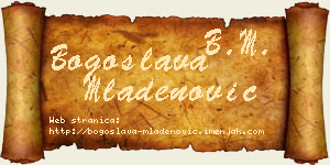Bogoslava Mladenović vizit kartica